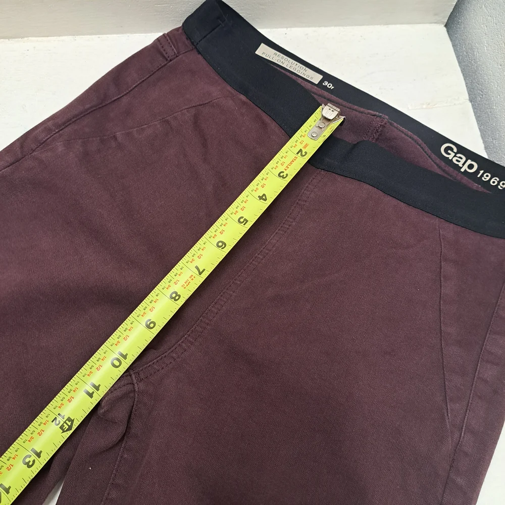 GAP Pull On Pants Stretch Purple Womens Size W30 L32 - Picture 5 of 9
